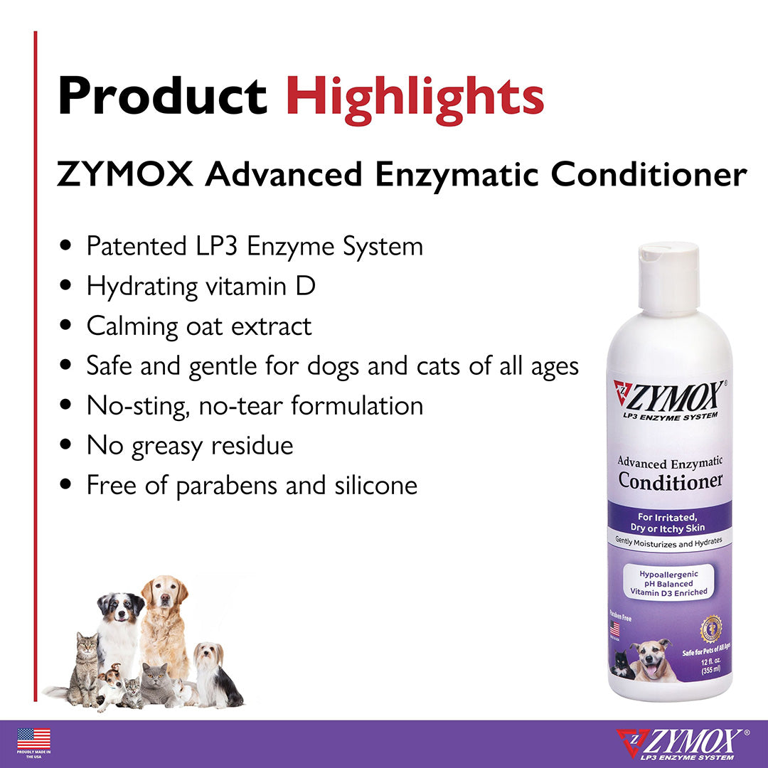 Zymox Advanced Enzymatic Conditioner for Dry or Itchy Skin ZYMOX