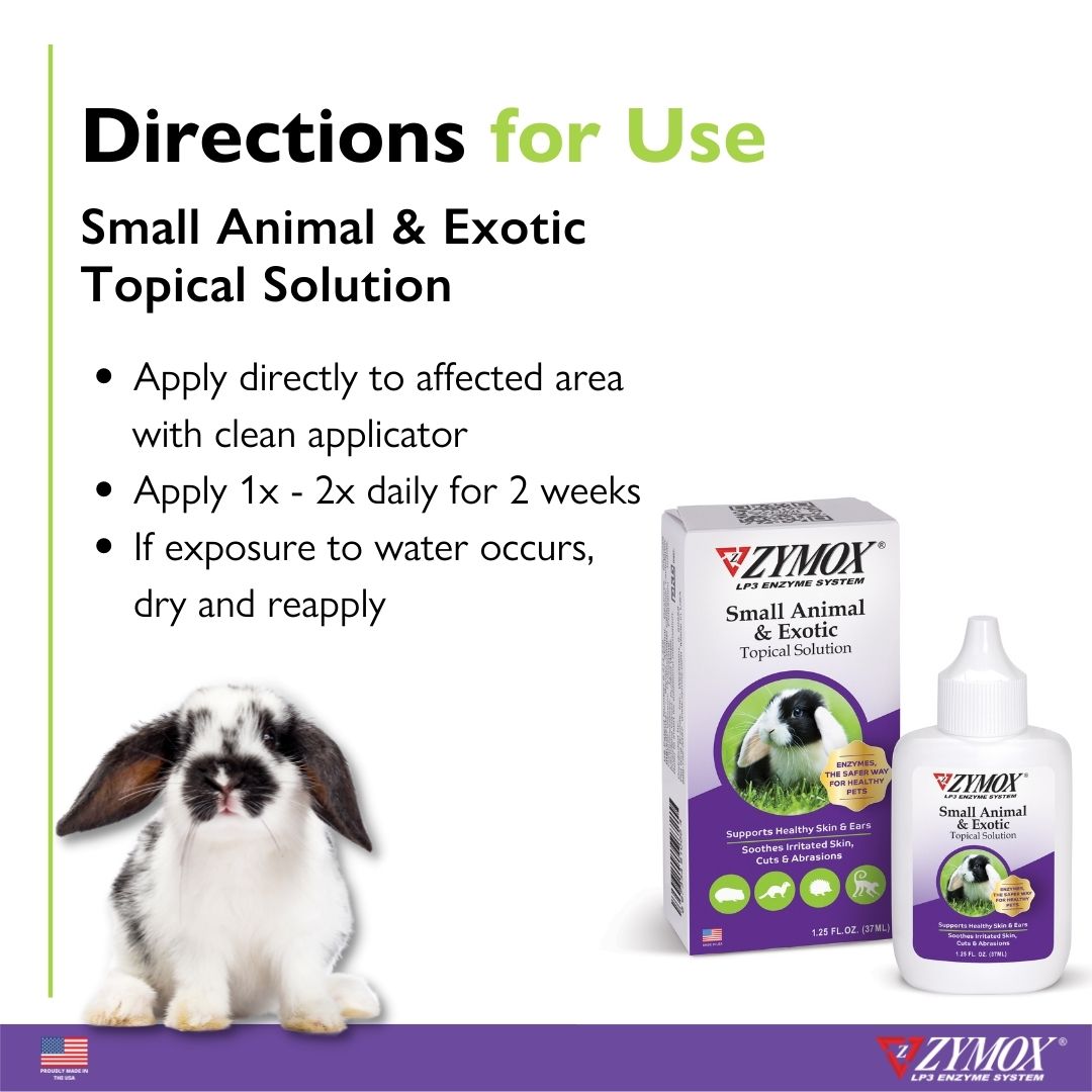 Zymox Small Animal & Exotic Topical Solution ZYMOX