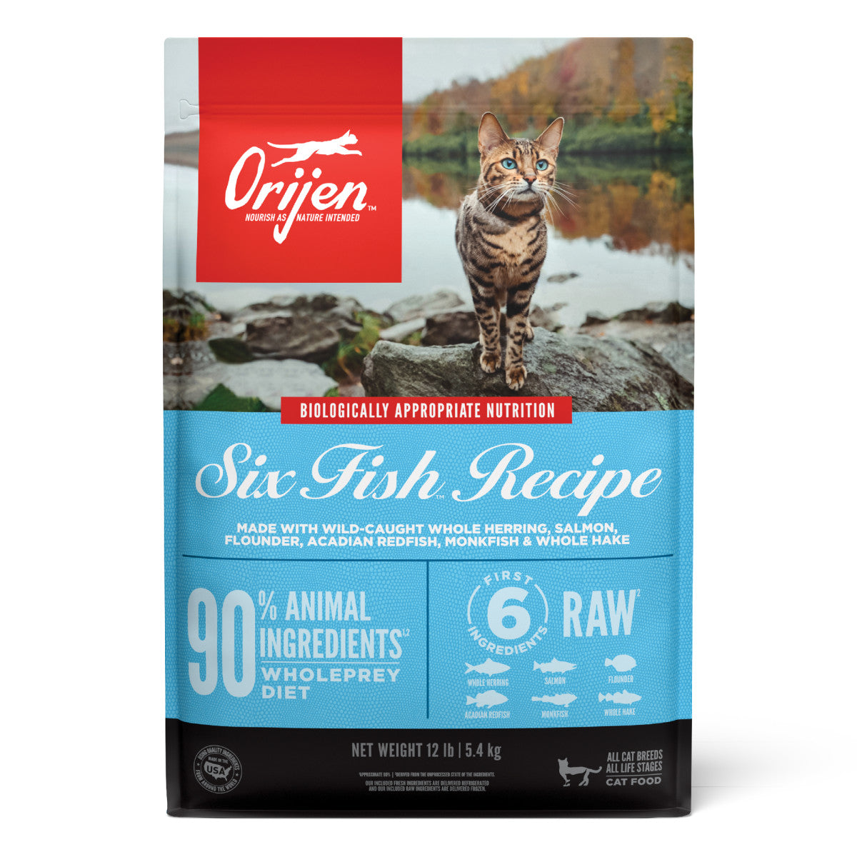 Orijen Six Fish Grain Free and Chicken Free Fresh or Raw Dry Cat Food