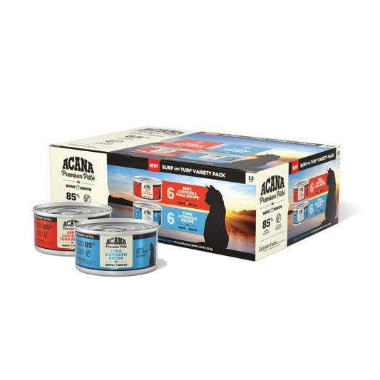 ACANA Premium Pt Canned Cat Food Variety Pack Tuna/Chicken Salmon/Chicken