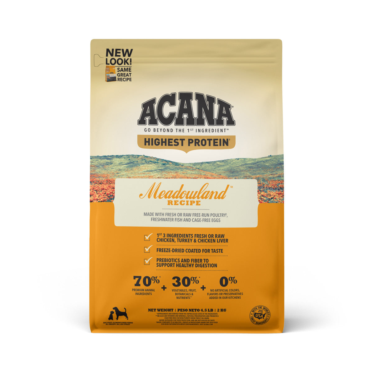 Acana Highest Protein Meadowland Dry Dog Food