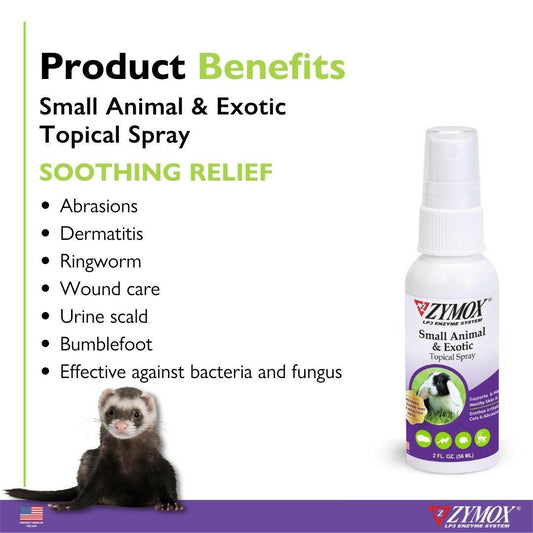 Zymox Small Animal & Exotic Topical Solution Spray.
