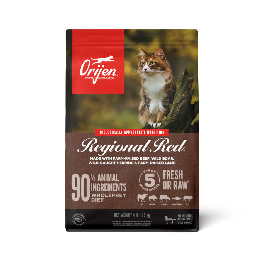 Orijen Regional Red Grain & Poultry Free Fresh or Raw Dry Cat Food