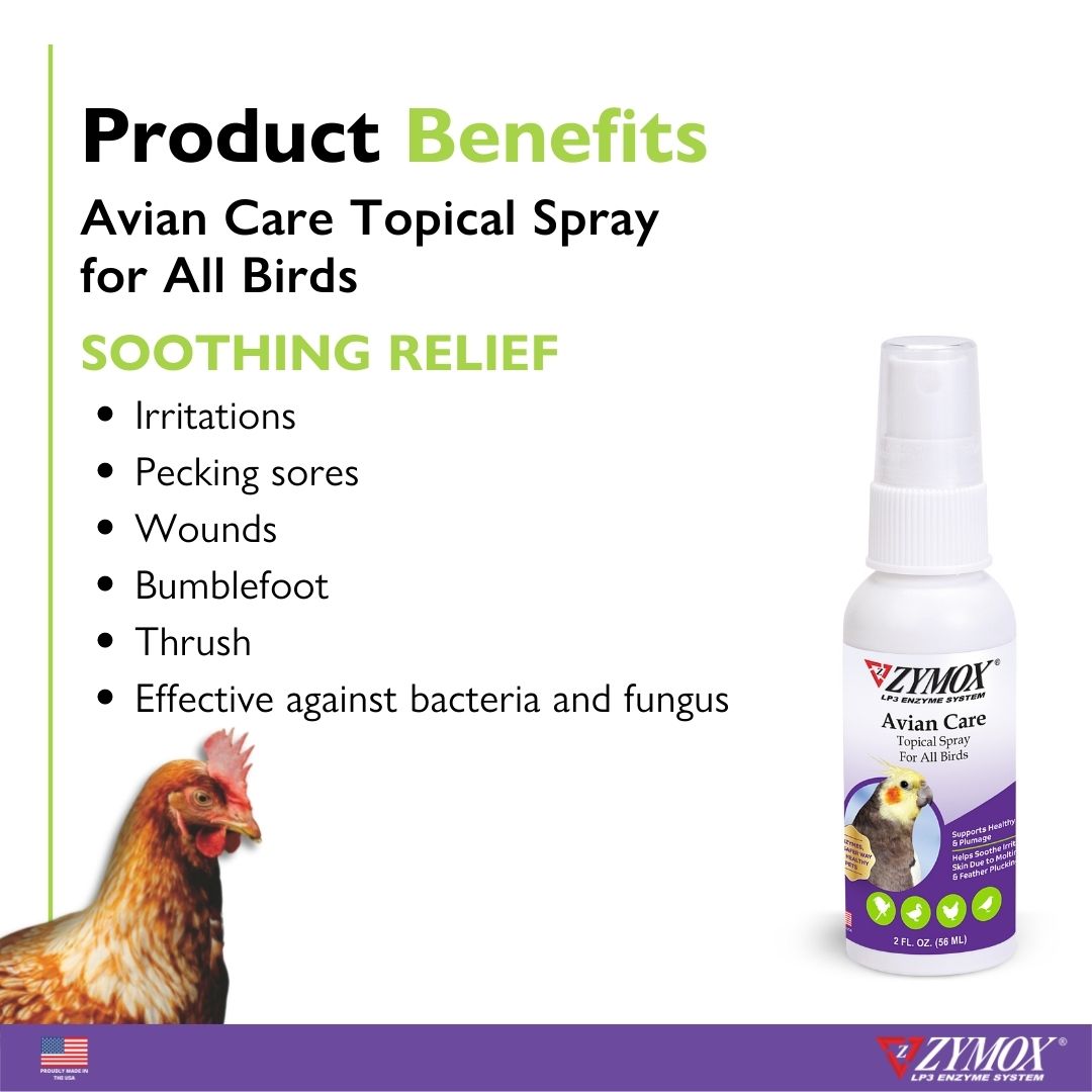 Zymox Avian Care Topical Solution Spray ZYMOX
