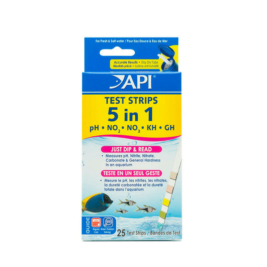 API 5-IN-1 Freshwater Aquarium Test Strip API