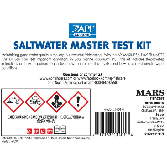 API Saltwater Master Test Kit API