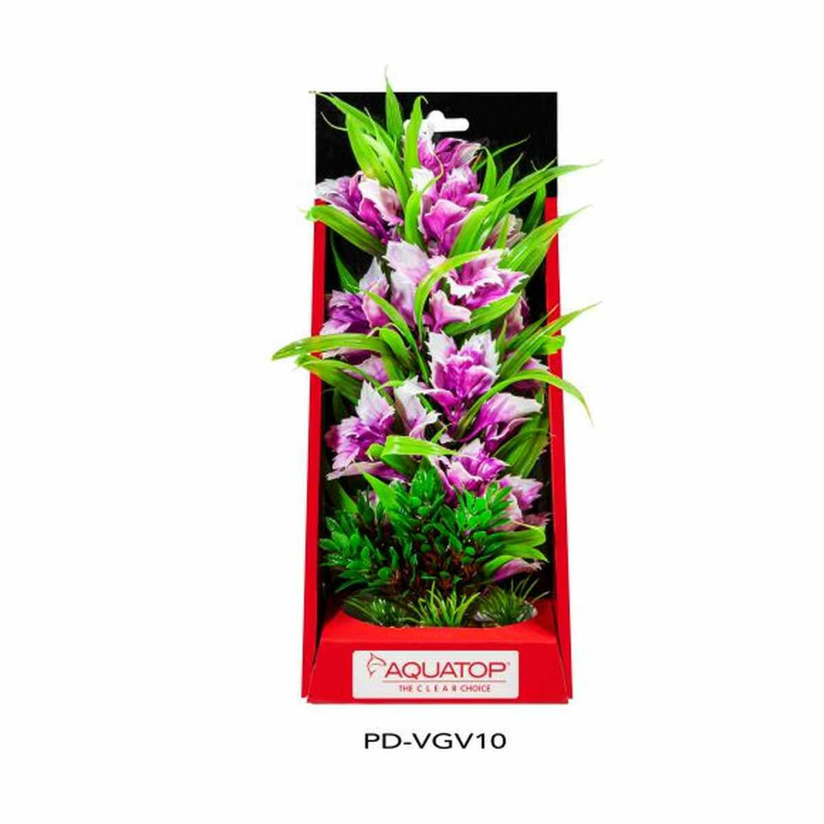 AQUATOP 10" Garden Violet Vibrant Wild Plastic Plant PD-VGV10 Aquatop