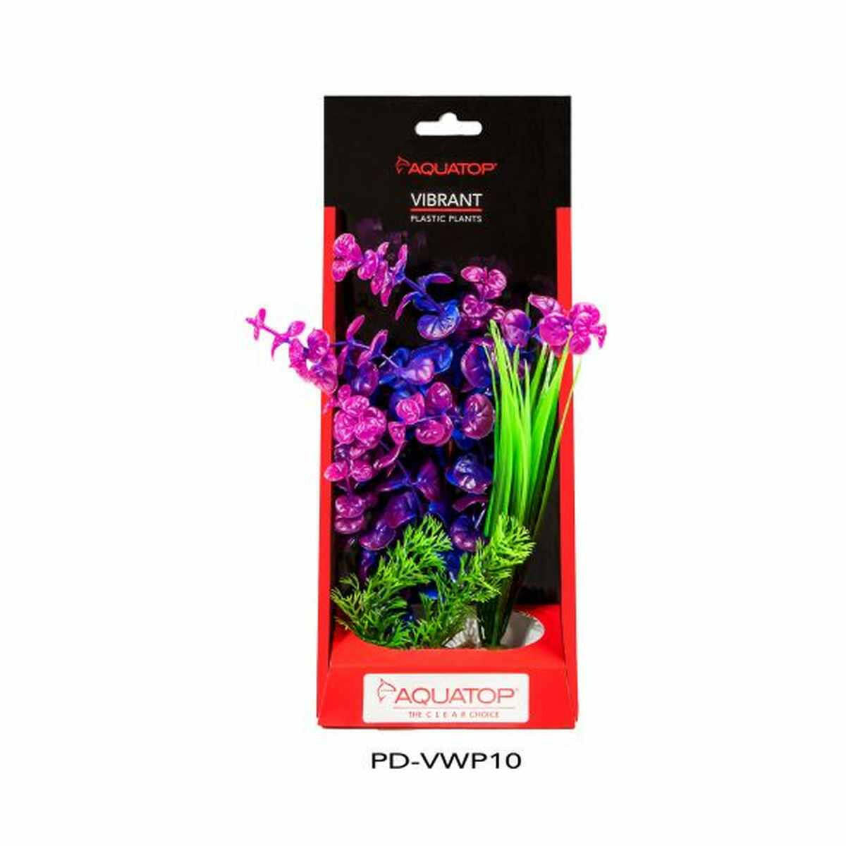 AQUATOP 10" Purple Vibrant Wild Plastic Plant PD-VWP10 Aquatop