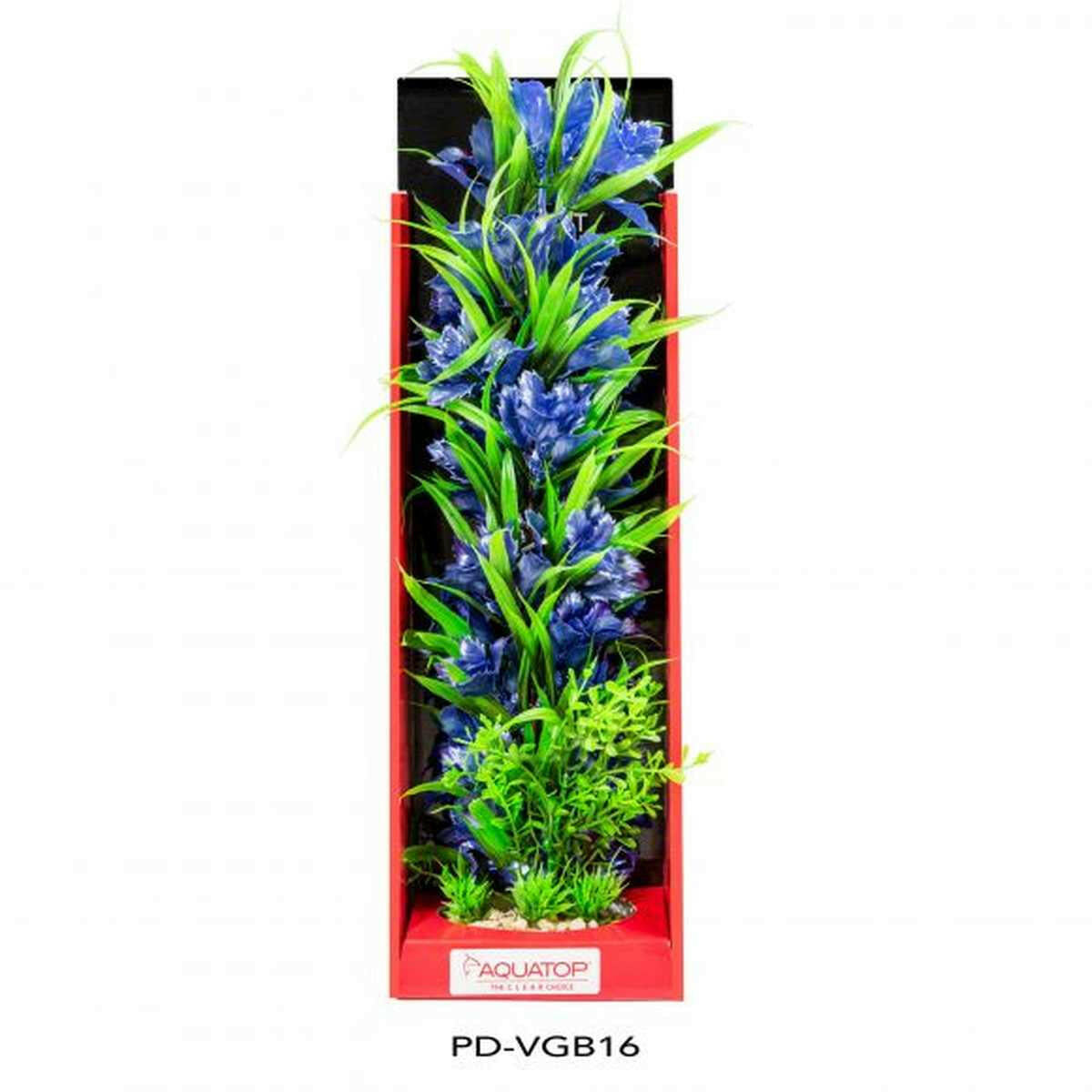AQUATOP 16" Garden Blue Vibrant Wild Plastic Plant PD-VGB16 Aquatop