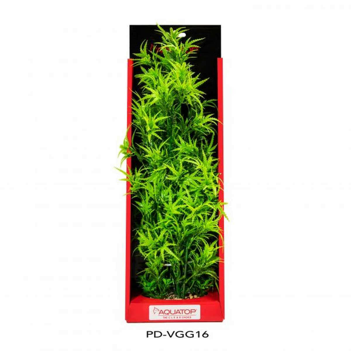 AQUATOP 16" Garden Green Vibrant Wild Plastic Plant PD-VGG16 Aquatop