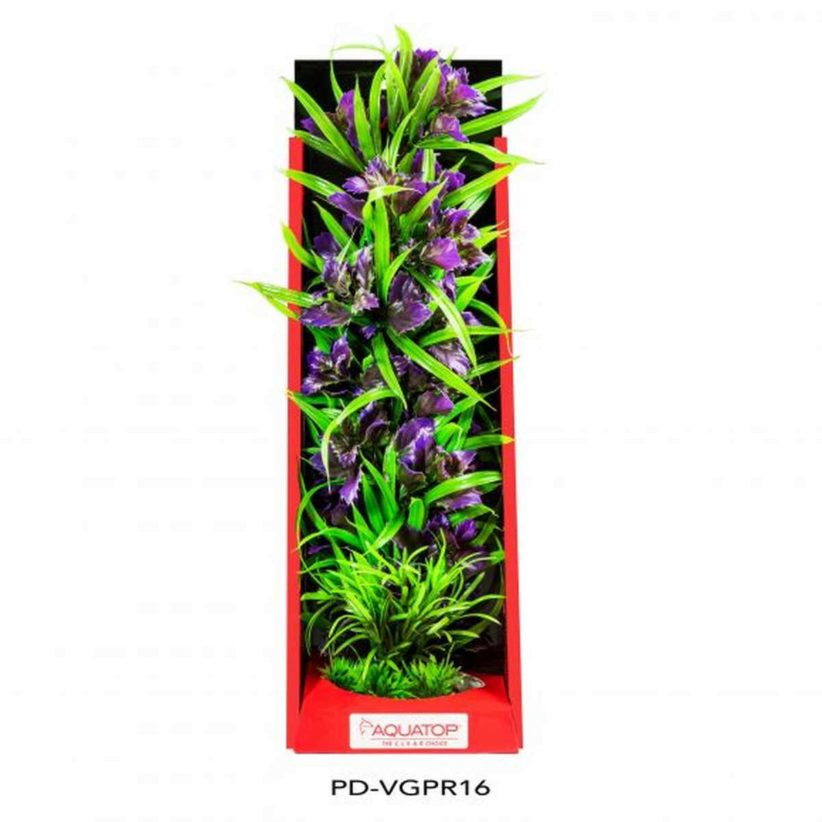AQUATOP 16" Garden Purple Vibrant Wild Plastic Plant PD-VGPR16 Aquatop