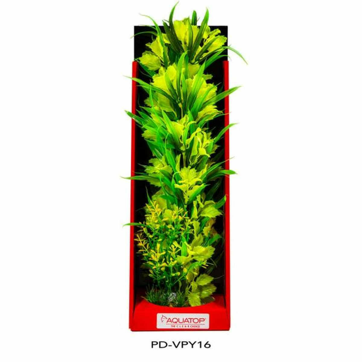 AQUATOP 16" Passion Yellow Vibrant Wild Plastic Plant PD-VPY16 Aquatop