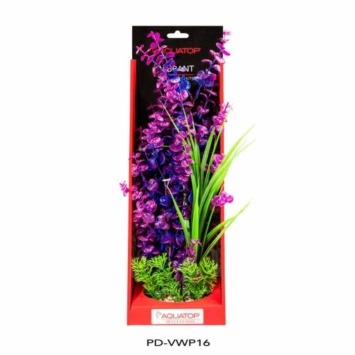 AQUATOP 16" Purple Vibrant Wild Plastic Plant PD-VWP16 Aquatop