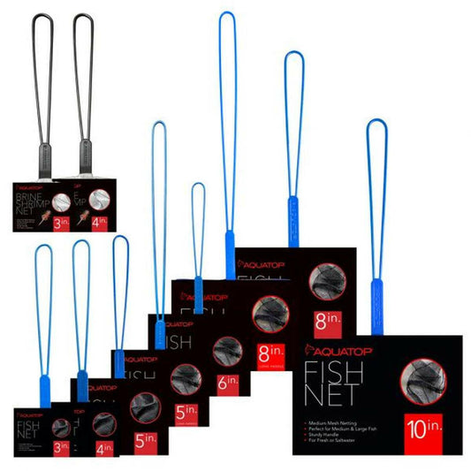 AQUATOP 4" Brine Shrimp Net with 10" Handle - Durable Fine Mesh, AQ-BSN04 Aquatop