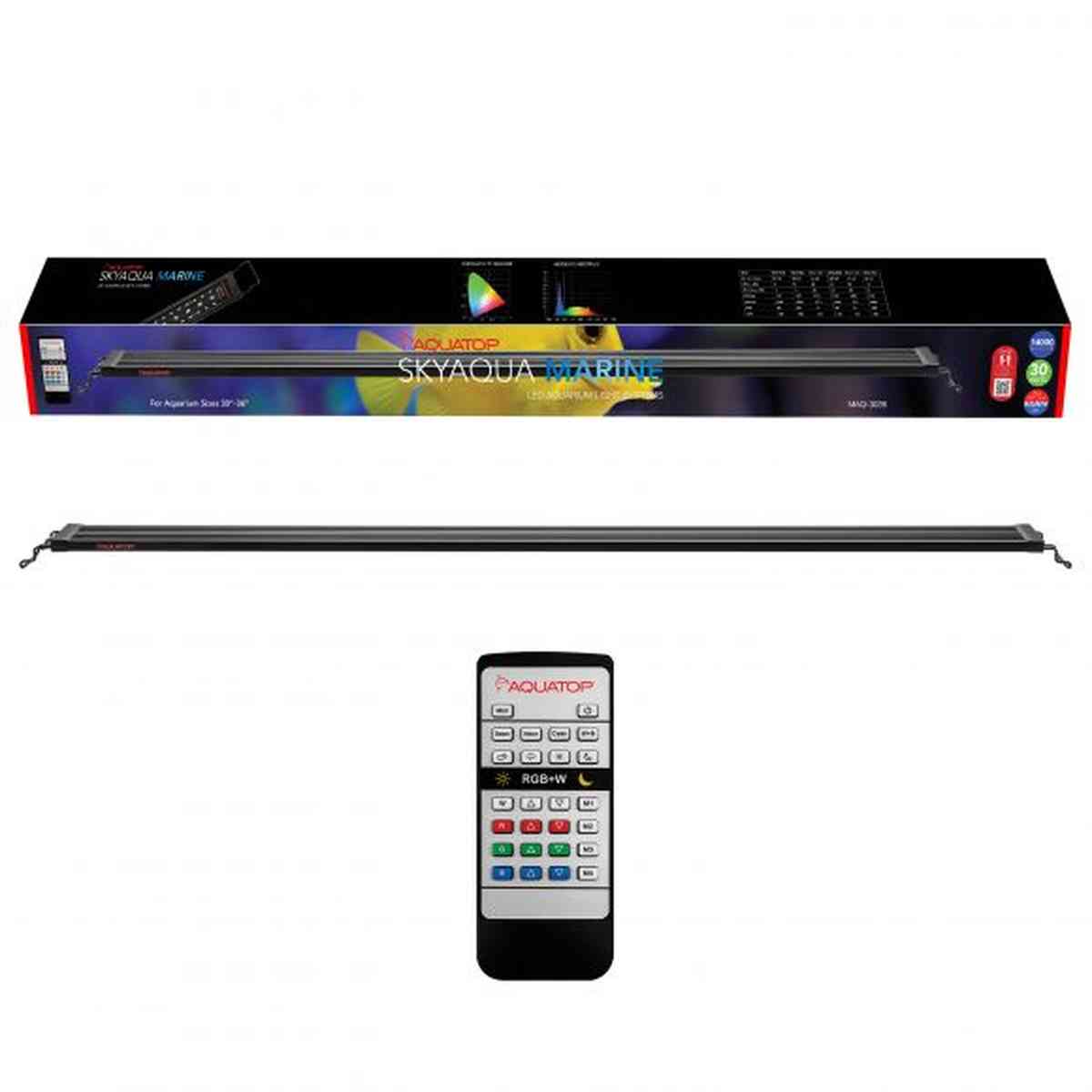 AQUATOP 30"-36" SkyAqua Marine LED Light 30W with 3-Position Toggle Switch and IR Remote MAQ-3036 Aquatop