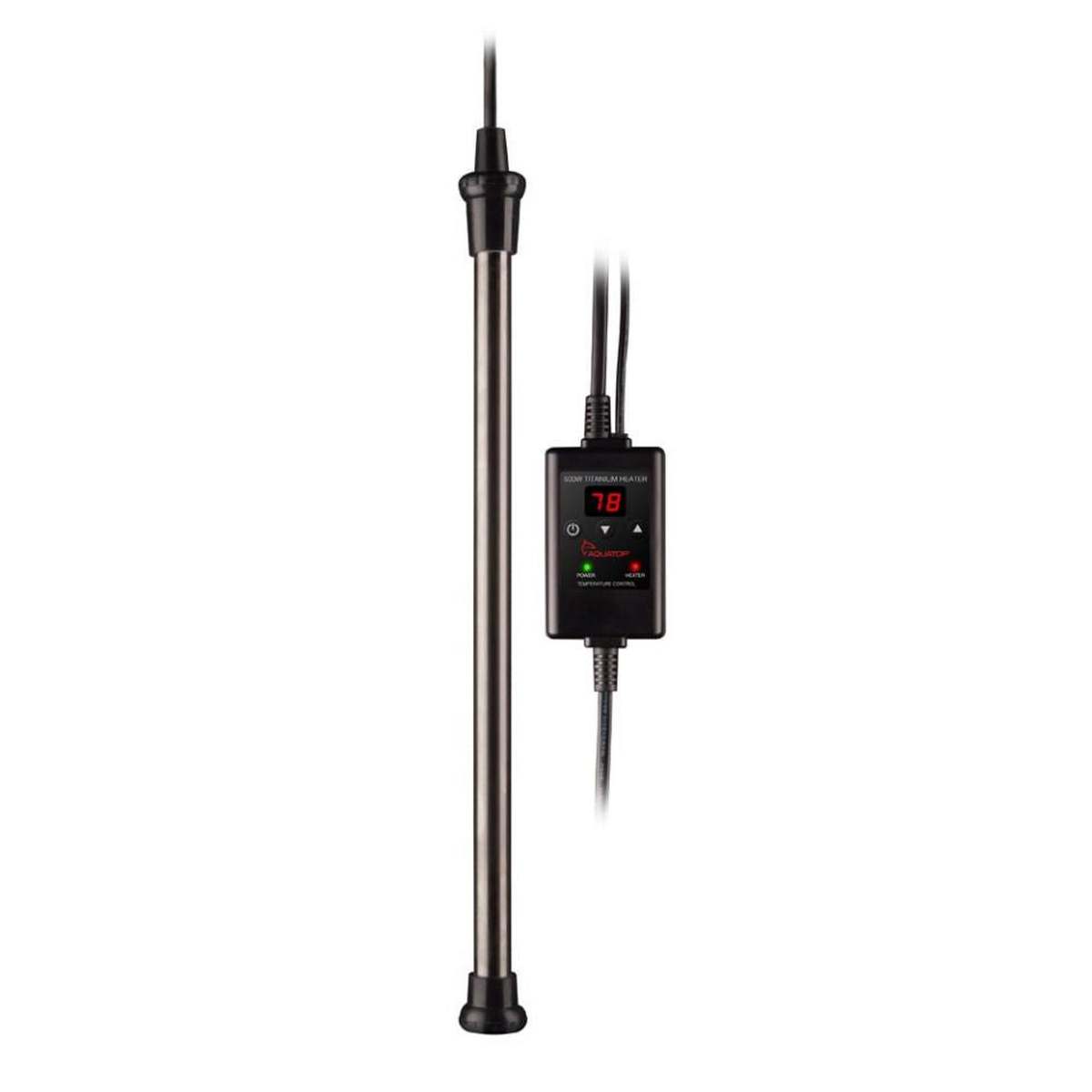 AQUATOP 500W Titanium Heater with Controller for Aquariums up to 150 Gallons TH-C500 Aquatop