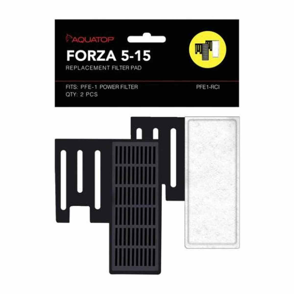 AQUATOP Forza Power Filter Replacement Inserts with Premium Activated Carbon – PFE1-RCI Aquatop