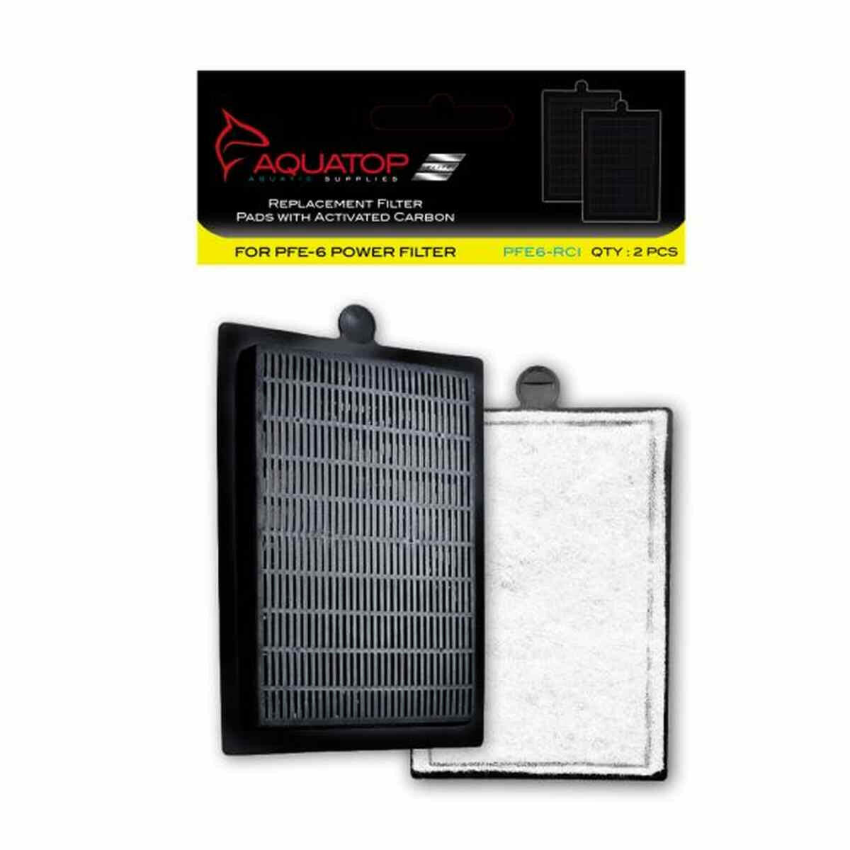 AQUATOP Forza Replacement Inserts with Premium Activated Carbon for PFE-6 Power Filter – PFE6-RCI Aquatop