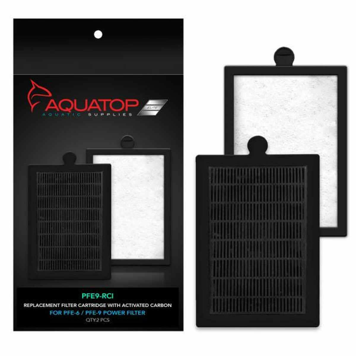 AQUATOP Forza Replacement Inserts with Premium Activated Carbon for PFE-9 Power Filter – PFE9-RCI Aquatop