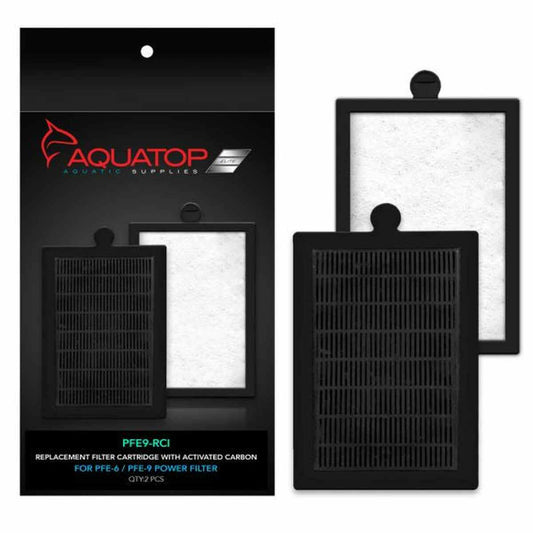 AQUATOP Forza Replacement Inserts with Premium Activated Carbon for PFE-9 Power Filter – PFE9-RCI Aquatop