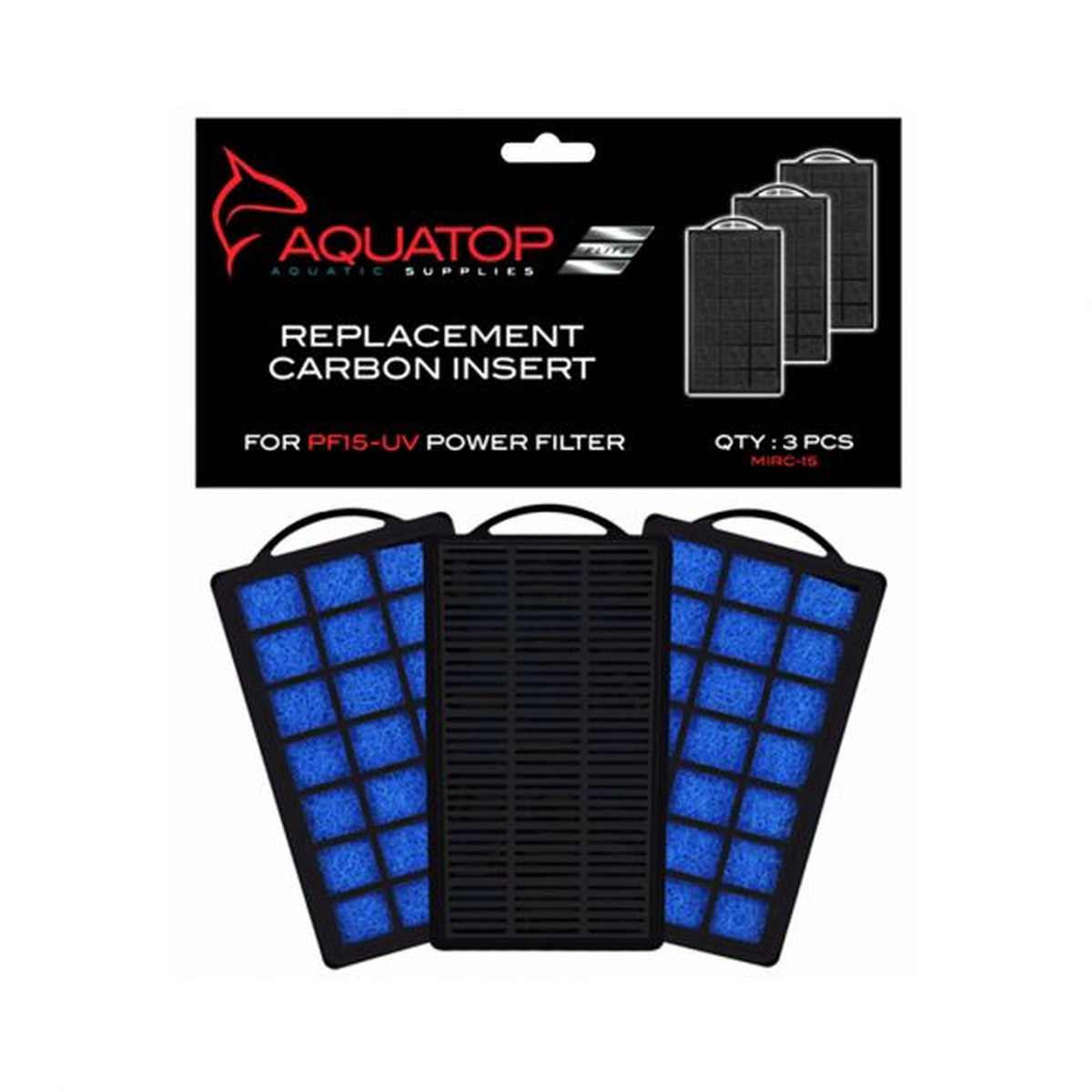 AQUATOP MIRC-15 Aquarium Carbon Cartridge for PF15-UV Hang-On UV Filter Aquatop