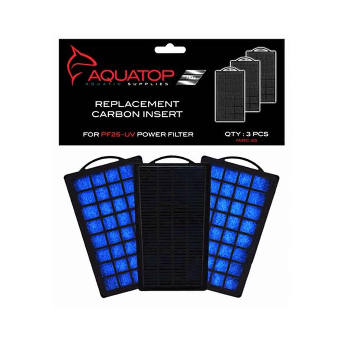 AQUATOP MIRC-25 Aquarium Carbon Cartridge for PF25-UV Hang-On UV Filter Aquatop