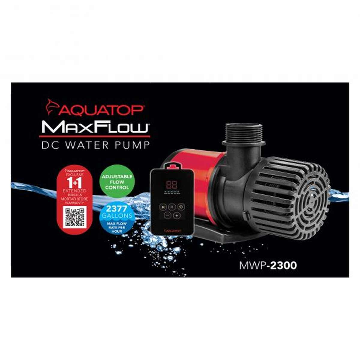 AQUATOP MWP-2300 2,377 GPH MaxFlow DC Water Pump with Controller Aquatop