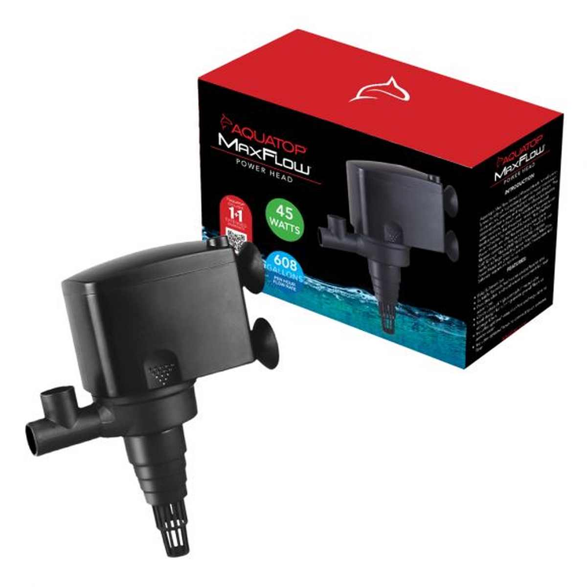 AQUATOP MaxFlow 608 GPH Submersible Aquarium Power Head – PH-35 Aquatop