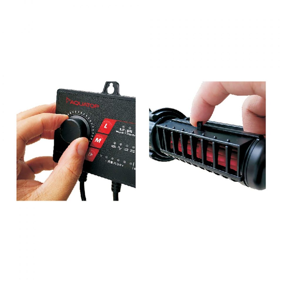 AQUATOP MaxFlow X-Cross DC Wave Maker 4000 GPH with Controller – MFX-40 Aquatop