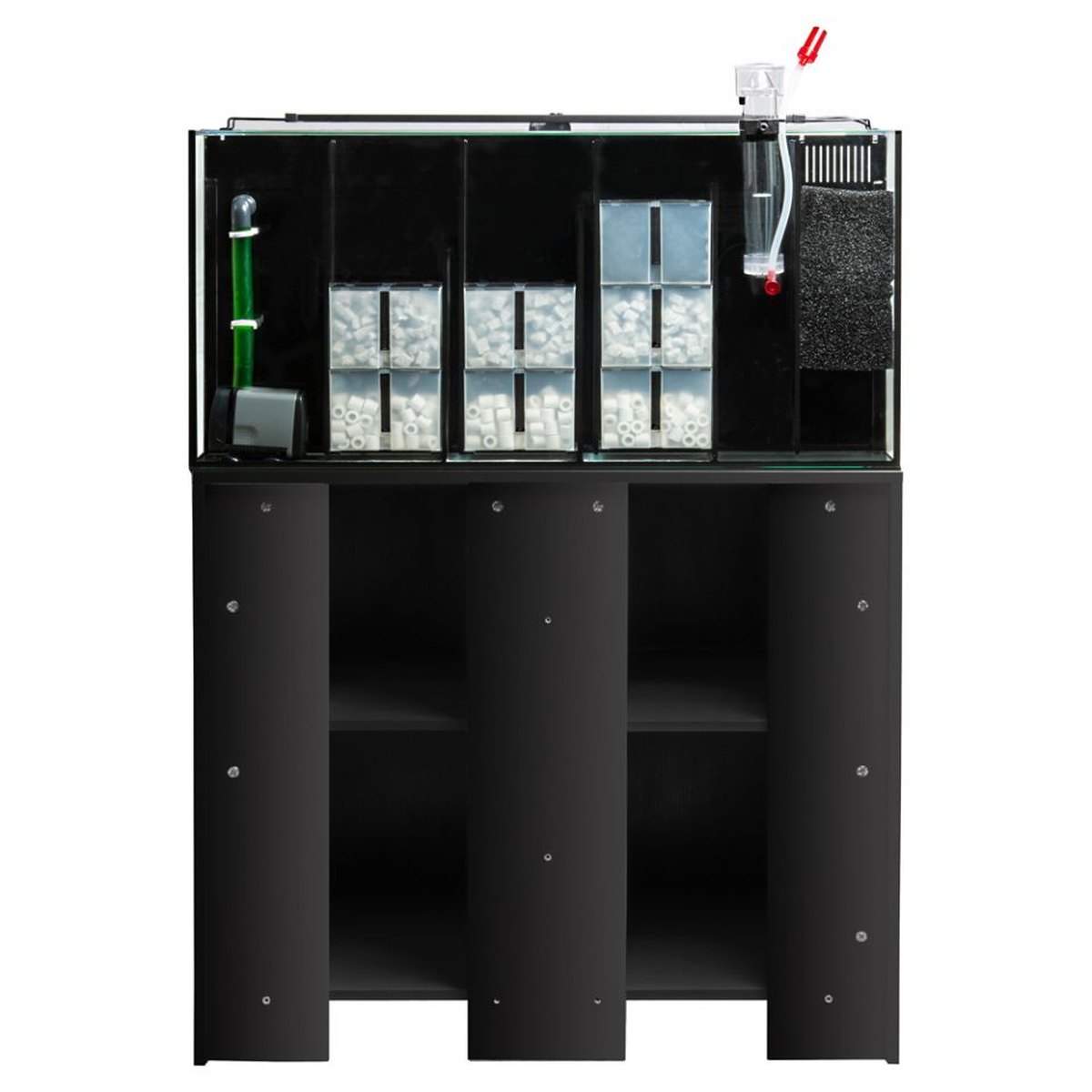 AQUATOP Recife ECO 50 Gallon Tank & Stand Combo Black Aquatop