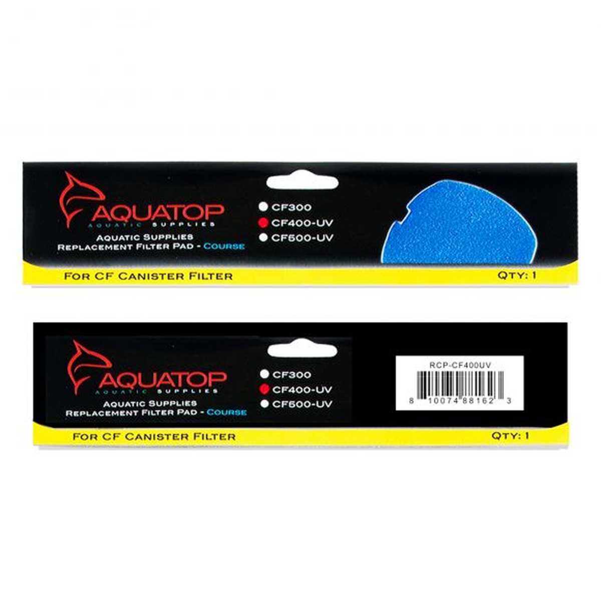 AQUATOP Replacement Coarse Filter Sponge for CF-400 & CF-400MKII Canister Filters RCP-CF400 Aquatop