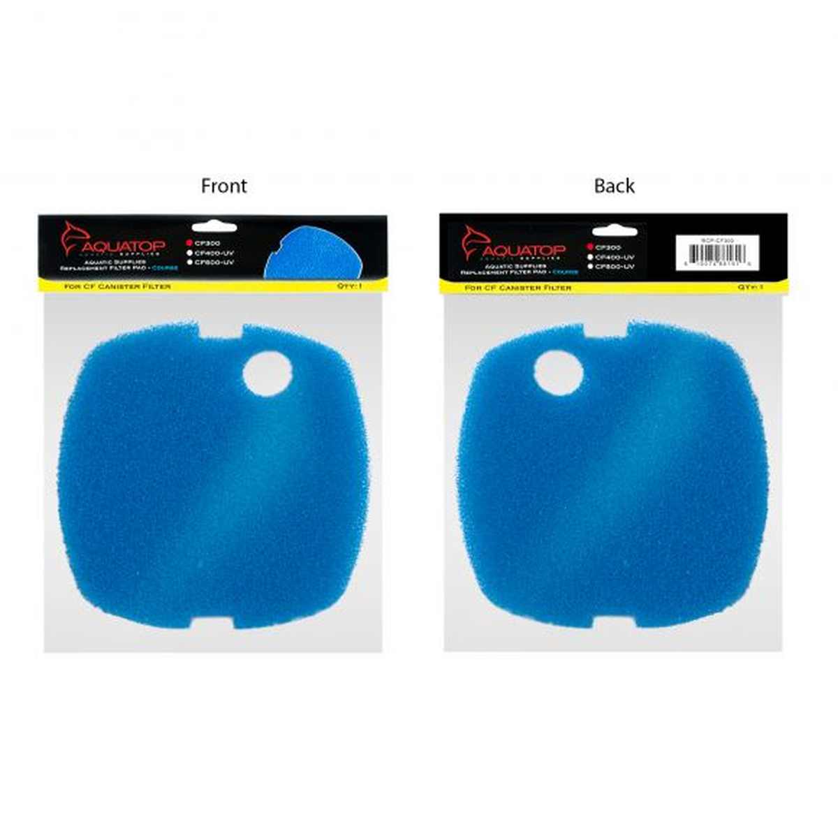 AQUATOP Replacement Coarse Filter Sponge for CF-300 & CF-300MKII Canister Filters, RCP-CF300 Aquatop
