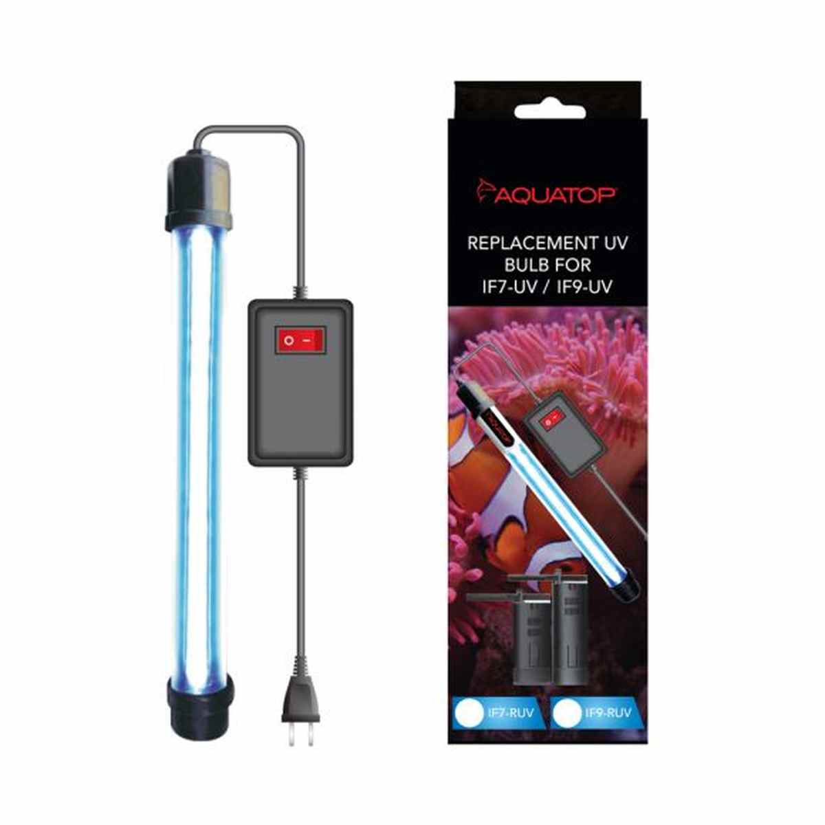 AQUATOP Replacement UV Bulb for IF9-UV Internal Filter IF9-RUV Aquatop