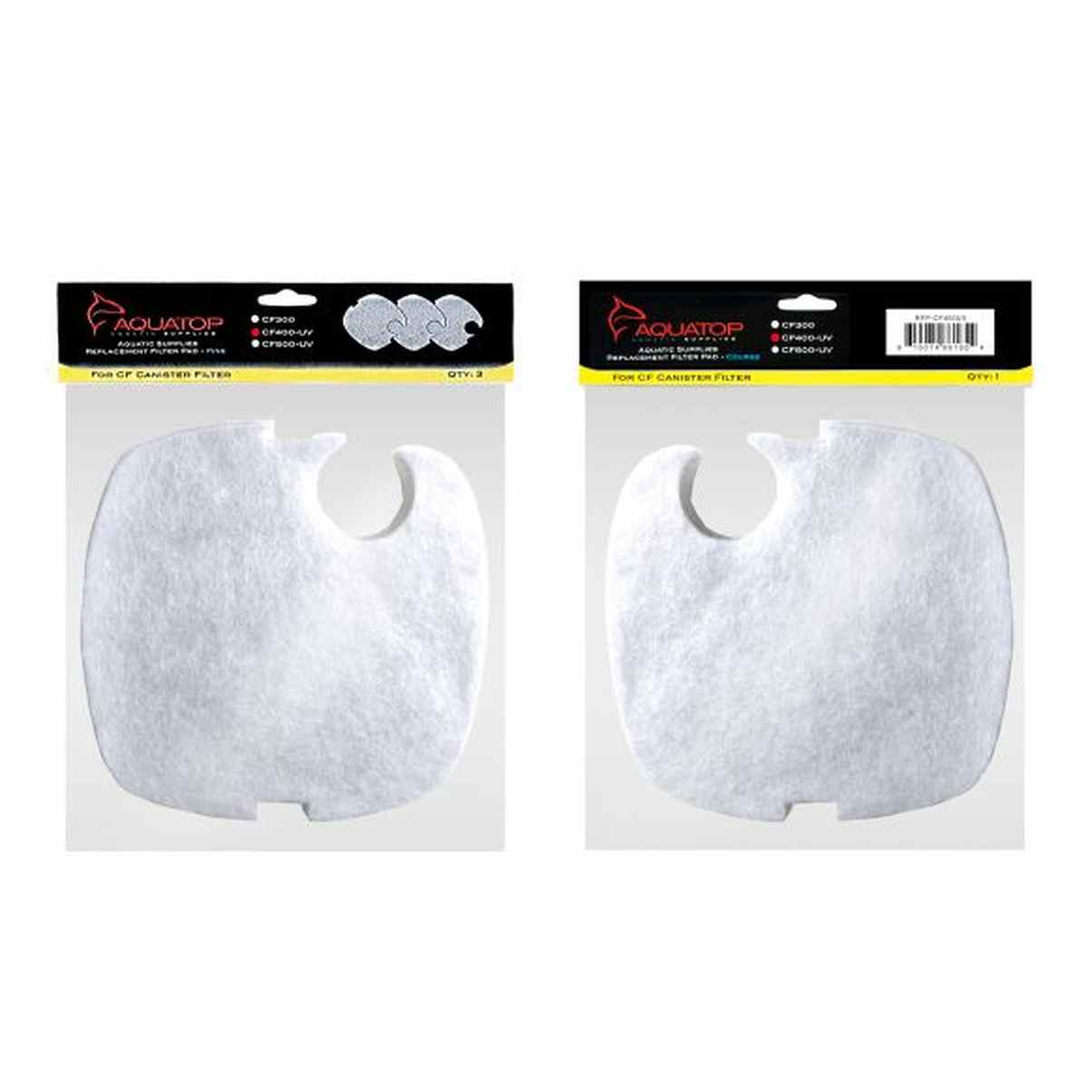 AQUATOP Replacement White Filter Pads 3-Pack for CF-400MKII Canister Filters RFP-CF400 Aquatop