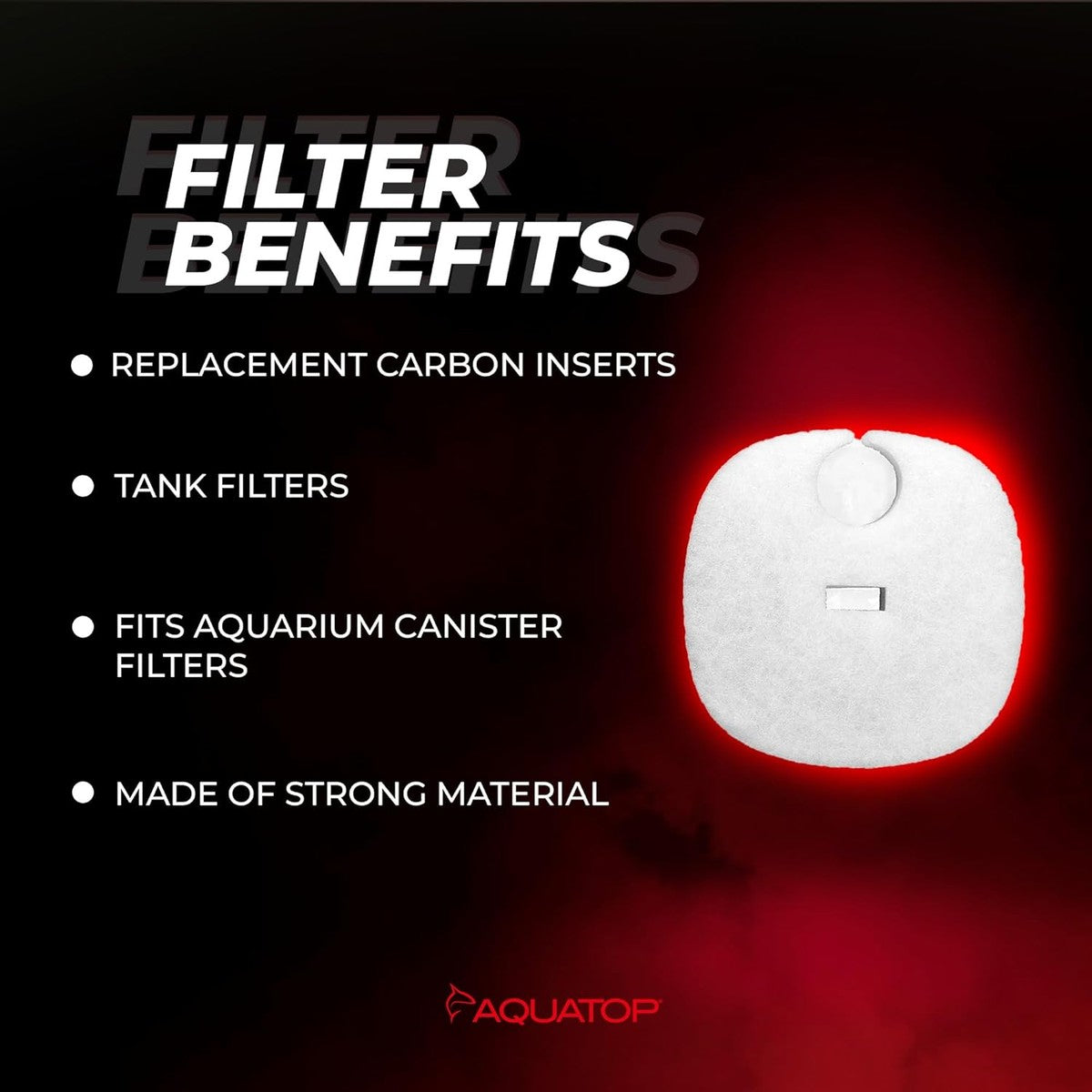 AQUATOP Replacement White Filter Pads 3-Pack for Forza FZ7 Canister Filters, RFP-FZ7 Aquatop