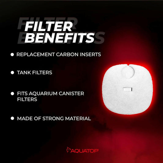 AQUATOP Replacement White Filter Pads 3-Pack for Forza FZ13 Canister Filters, RFP-FZ13.