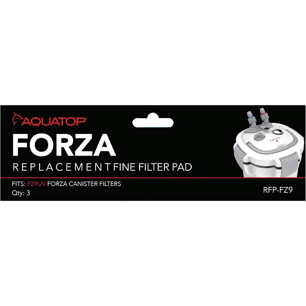AQUATOP Replacement White Filter Pads 3-Pack for Forza FZ9 Canister Filters, RFP-FZ9 Aquatop