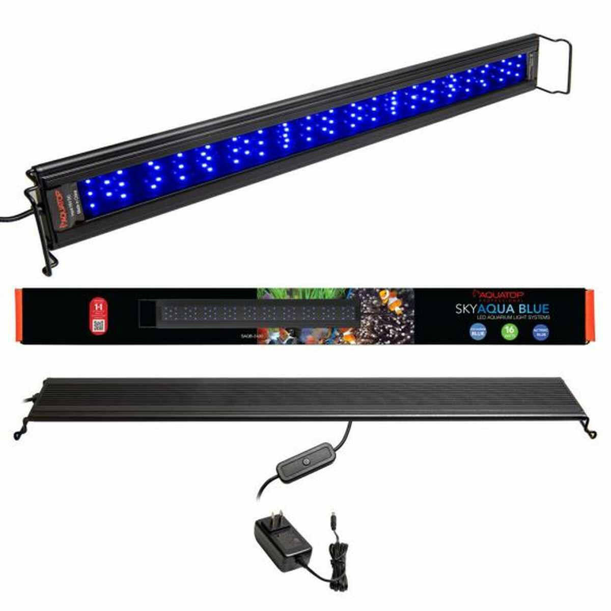 AQUATOP SkyAqua Actinic Blue LED Light for 24"-30" Aquariums (SAQB-2430).