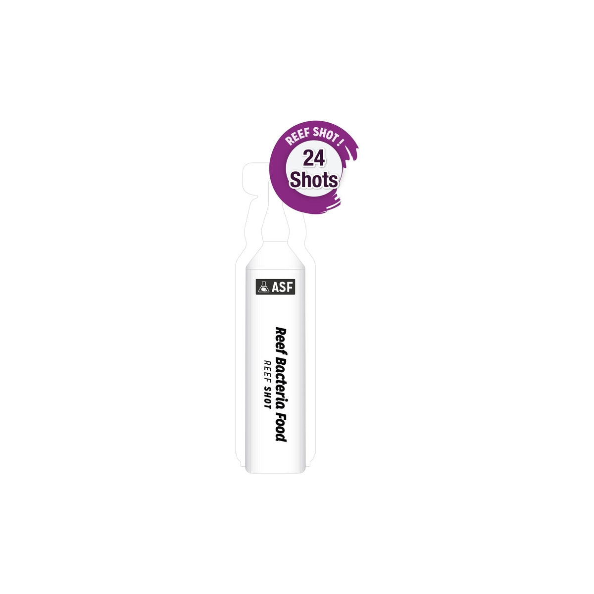 ASF Reef Shots Reef Bacteria Food - 24 Shots ASF