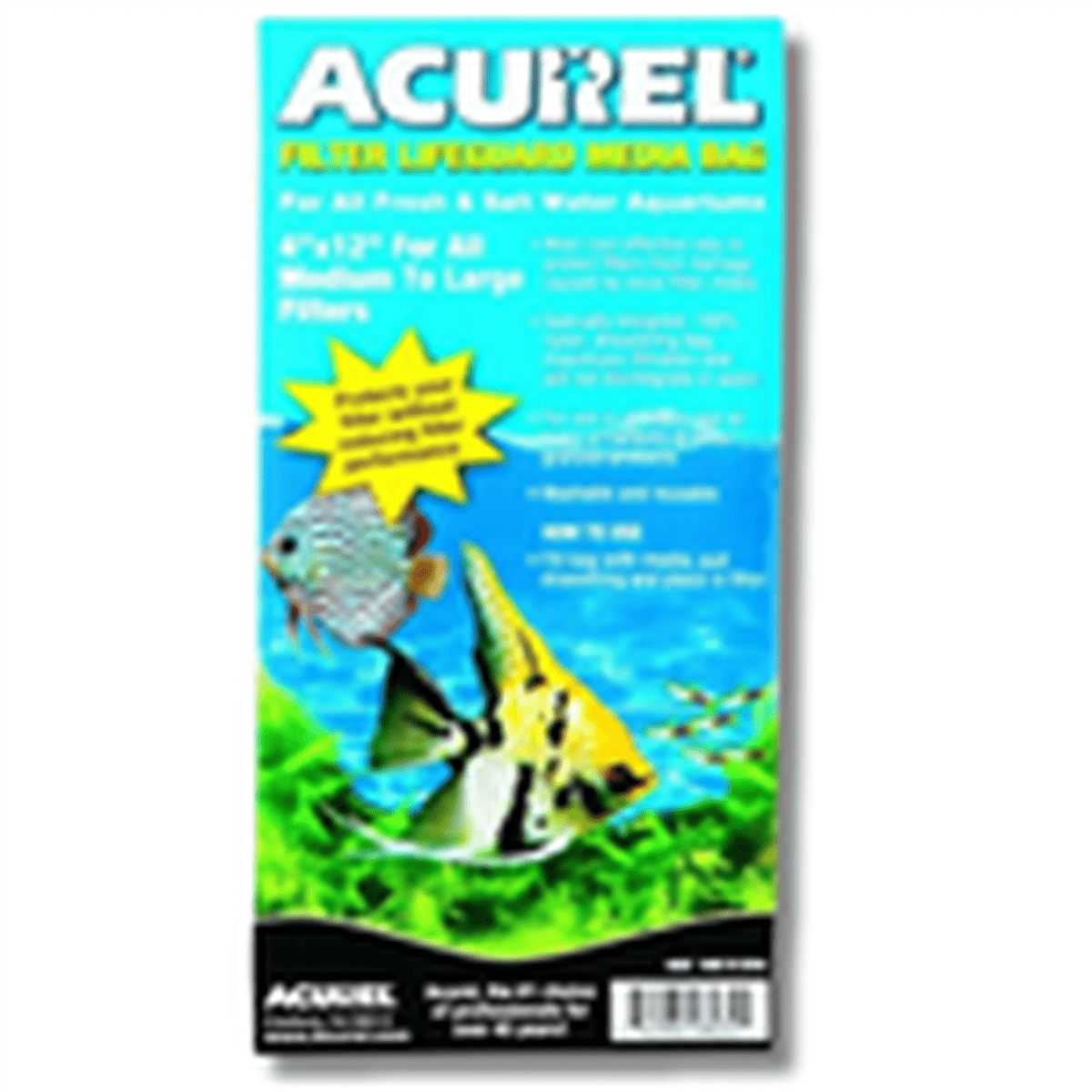 Acurel 4"x 12" Filter Drawstring Lifeguard Bag Acurel