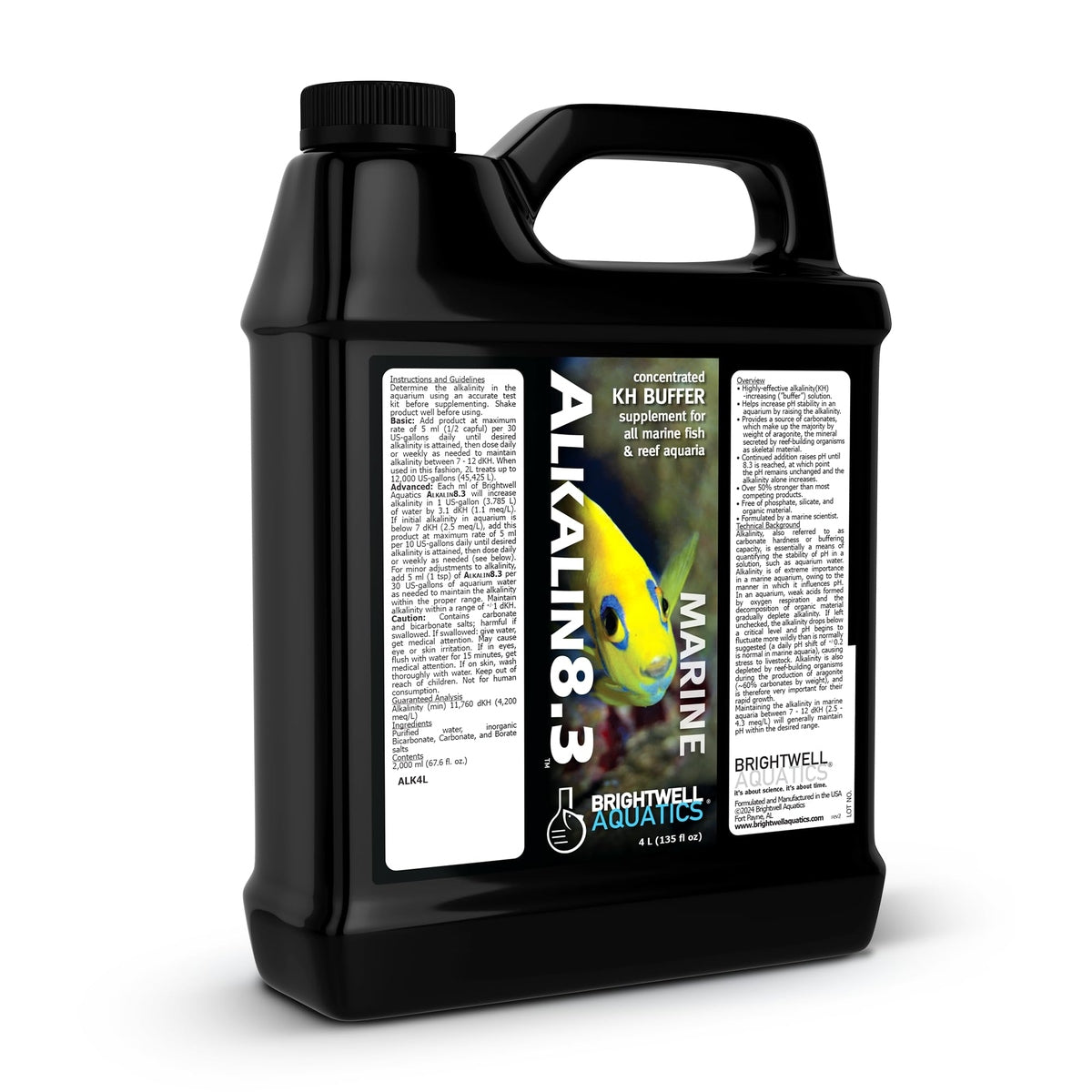 Alkalin8.3 – Advanced pH & Alkalinity Buffer for Marine Aquariums Brightwell Aquatics
