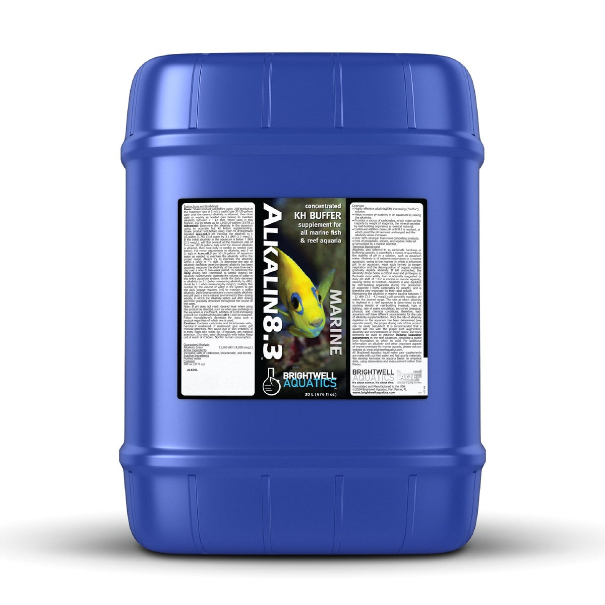 Alkalin8.3 – Advanced pH & Alkalinity Buffer for Marine Aquariums Brightwell Aquatics