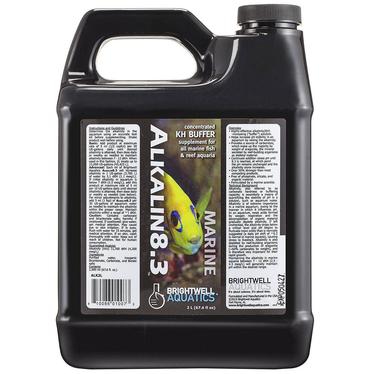 Alkalin8.3 – Advanced pH & Alkalinity Buffer for Marine Aquariums Brightwell Aquatics