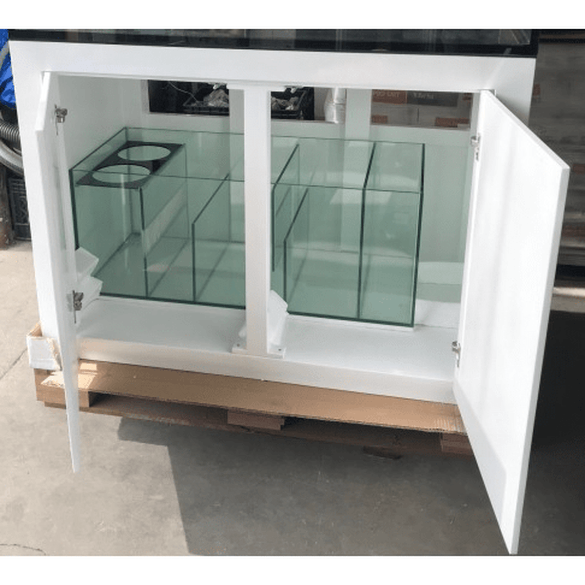 Aqua Japan 150 Tall PRO 48x24x30 - Overflow Aquarium, Prebuilt Aluminum Stand, and Sump Aqua Japan