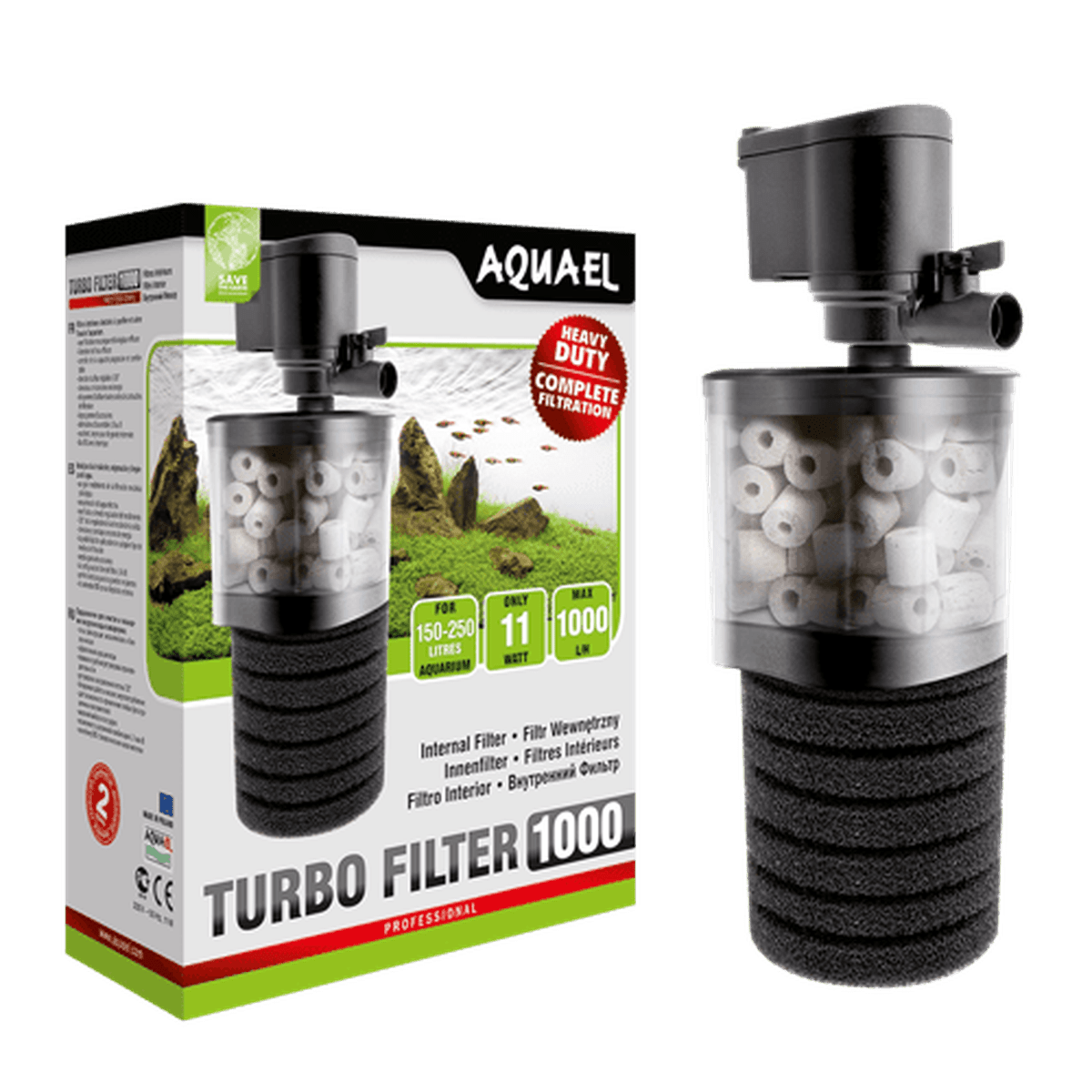 AquaEl Turbo Filter 1000 - 265gph AquaEl