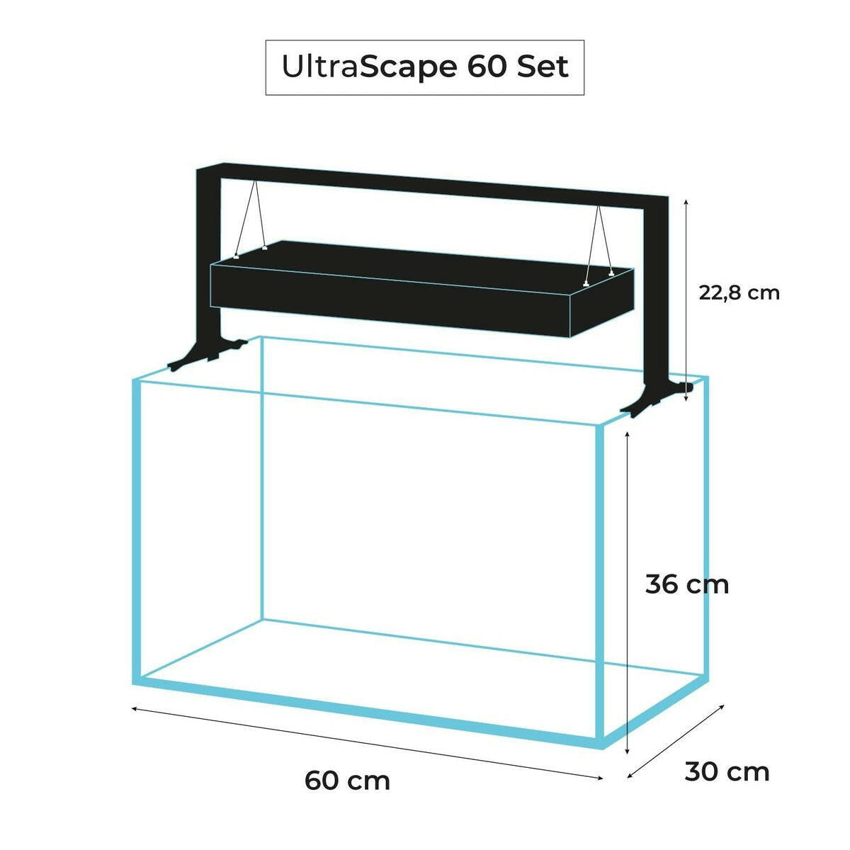 AquaEl UltraScape Set 60 Forest with Leddy Slim and Cabinet AquaEl