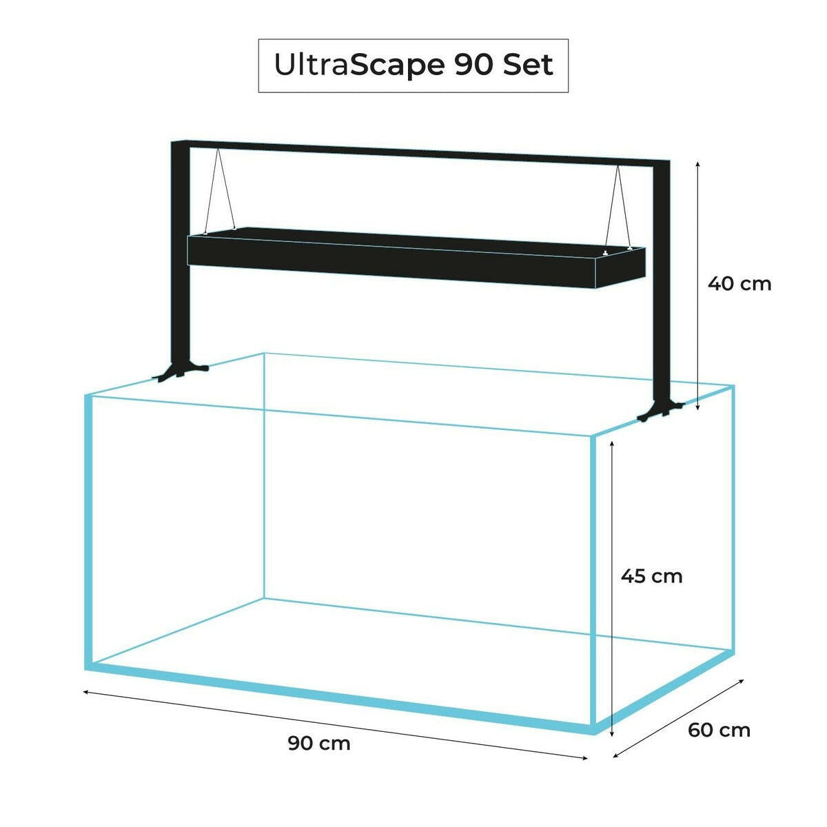 AquaEl UltraScape Set 90 Forest with Leddy Slim and Cabinet AquaEl