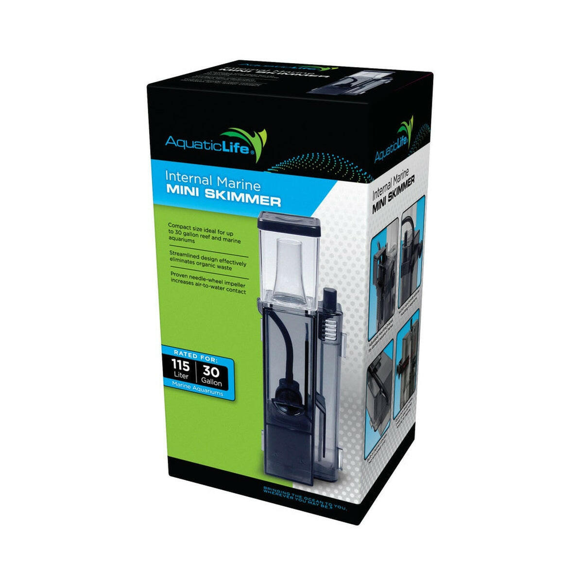 Aquatic Life 115 Mini Internal Protein Skimmer/Filter, 30-Gallon Aquatic Life
