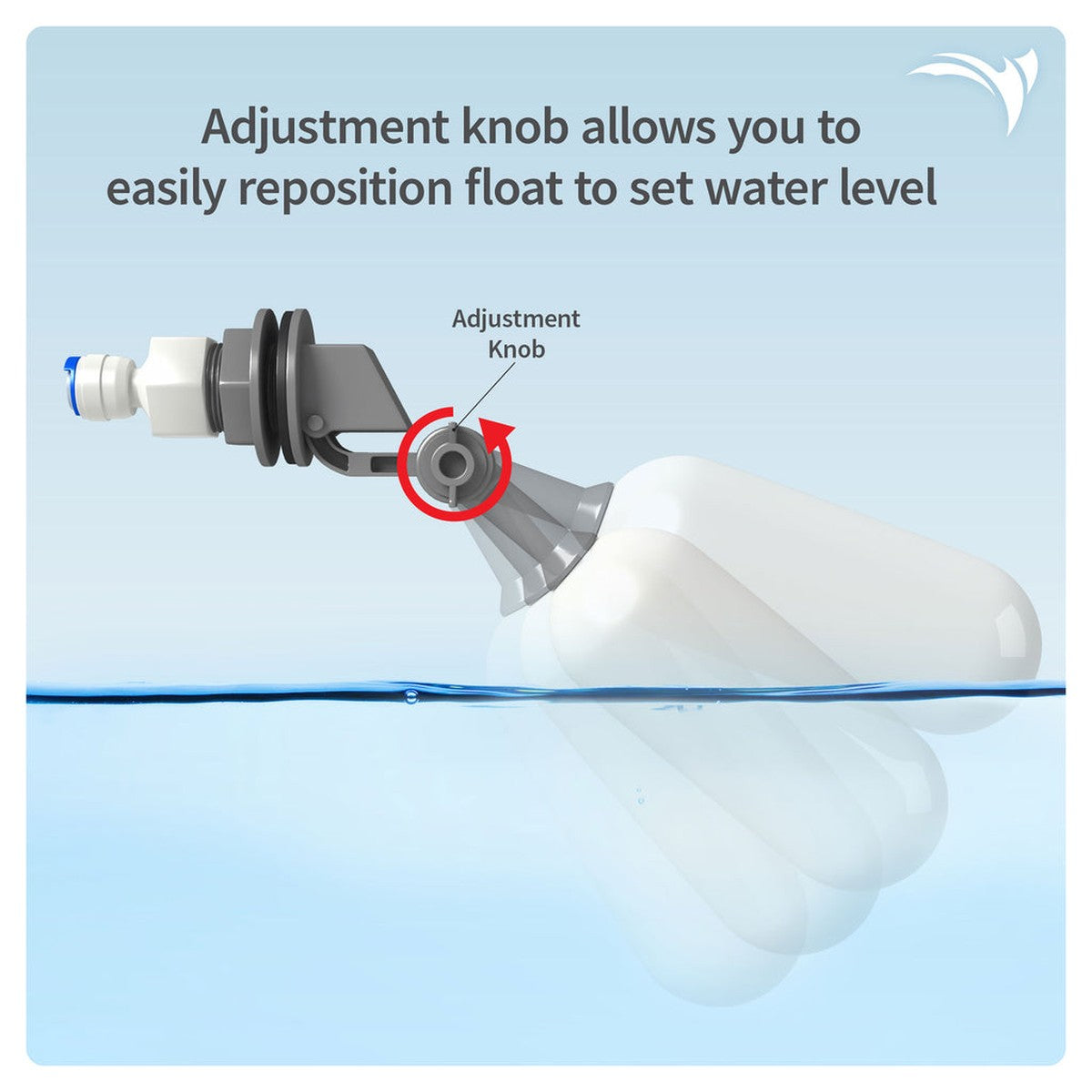 Aquatic Life Auto Shut-Off Float Valve, 1/4-Inch Aquatic Life