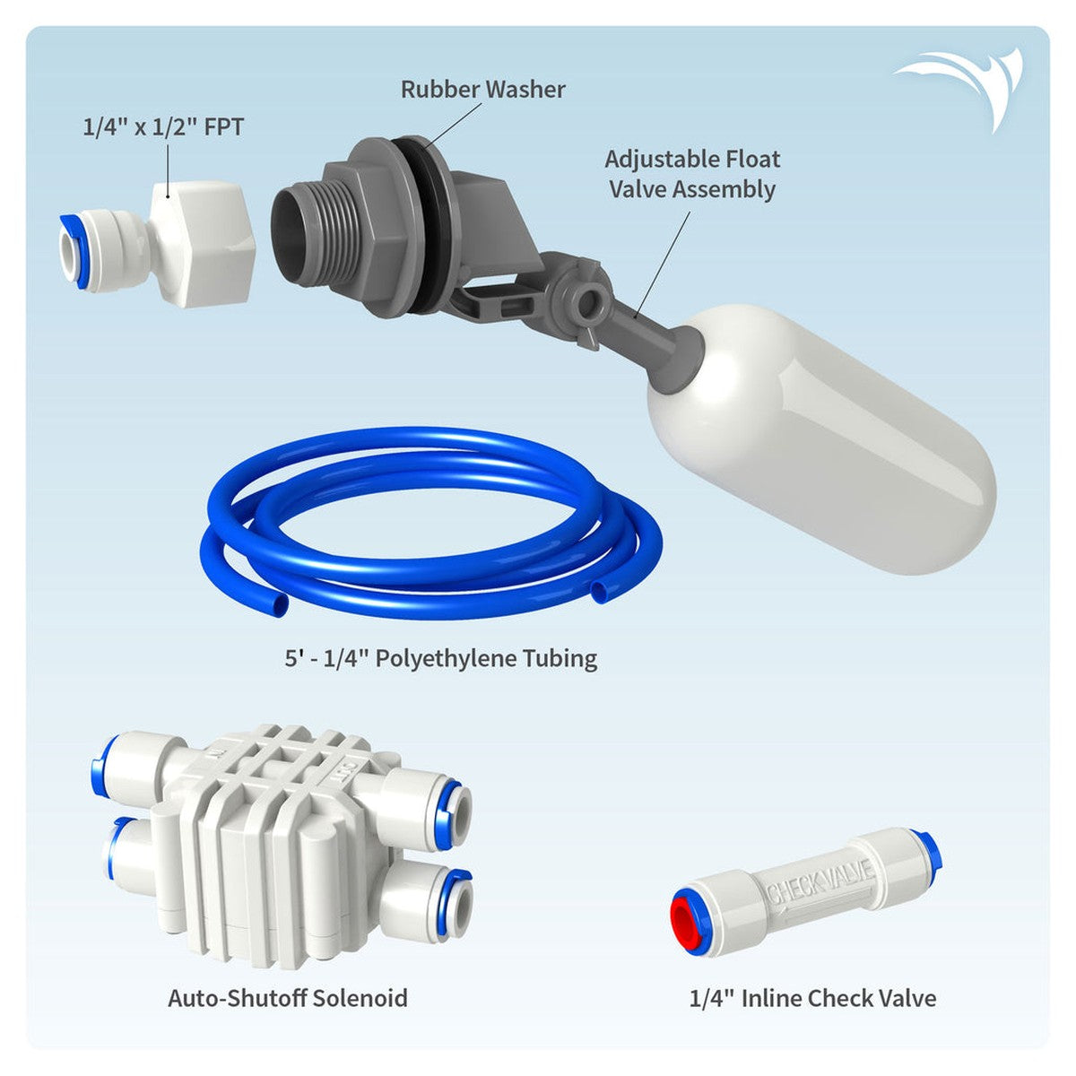 Aquatic Life Auto Shut-Off Float Valve, 1/4-Inch Aquatic Life